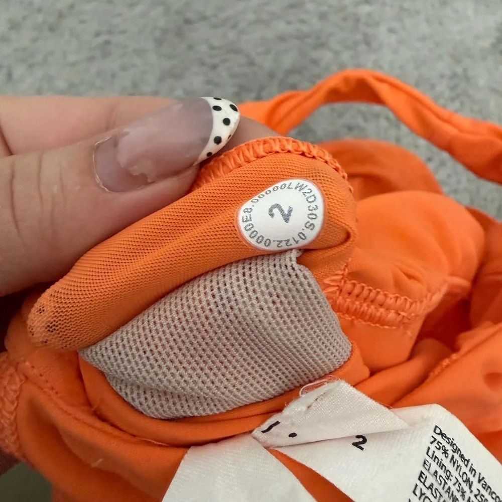 Lululemon Athletica Vibrant Orange Sports Bra